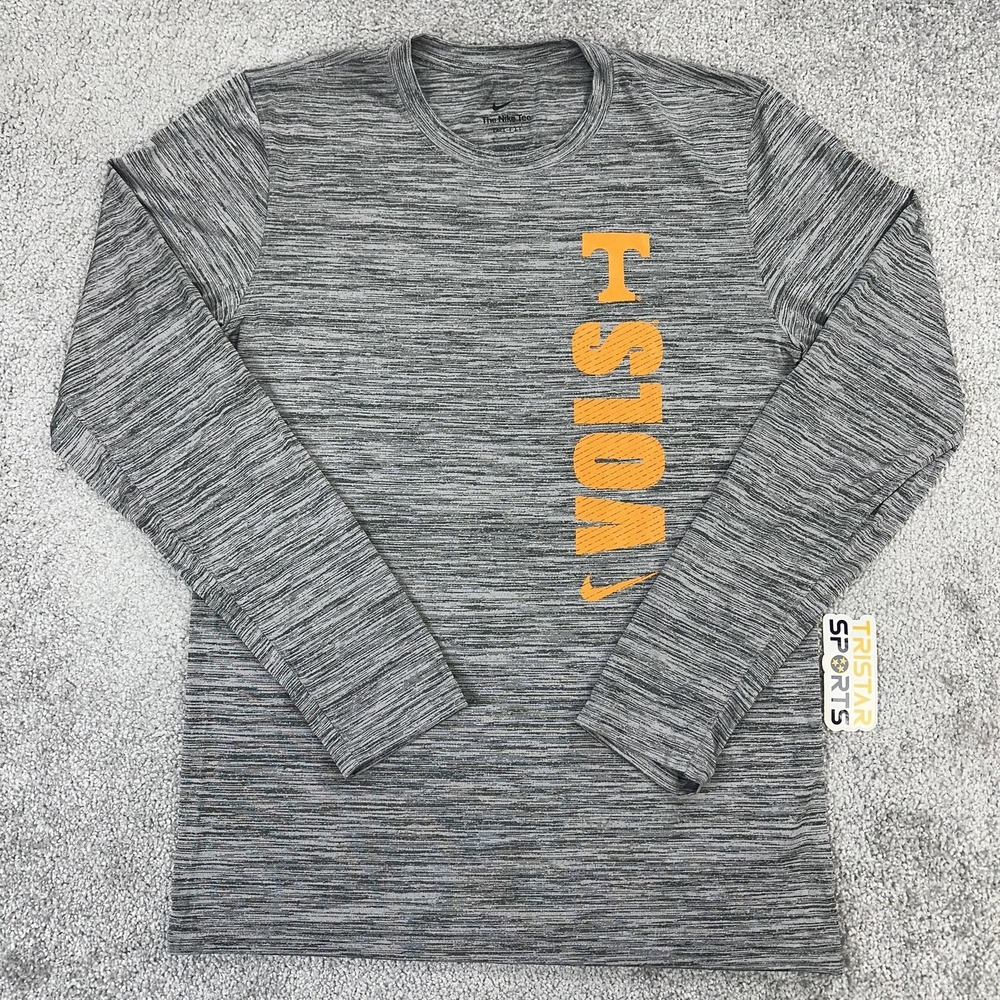 Tennessee Volunteers Shirt Long Sleeve Mens Small NCAA Football Nike Dri Fit